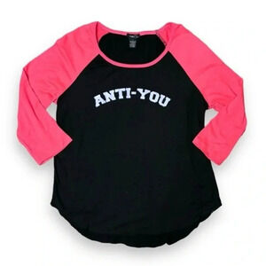 Rue 21 "Anti You" Baseball Tee